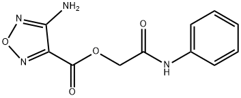 2-anilino-2-oxoethyl 4-amino-1,2,5-oxadiazole-3-carboxylate Structure