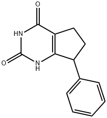 7-phenyl-6,7-dihydro-1H-cyclopenta[d]pyrimidine-2,4-(3H,5H)-dione Structure