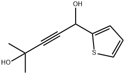 4-methyl-1-(2-thienyl)pent-2-yne-1,4-diol 구조식 이미지