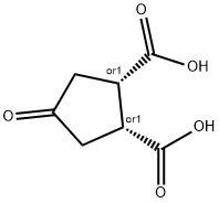 Cis-4-oxocyclopentane-1,2-dicarboxylic acid Structure