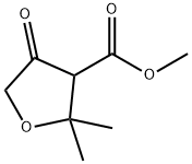 3-Furancarboxylic acid, tetrahydro-2,2-dimethyl-4-oxo-, methyl ester Structure