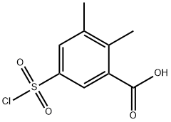 Benzoic acid, 5-(chlorosulfonyl)-2,3-dimethyl- Structure