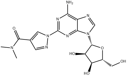 2-[4-(Dimethylamino)carbonyl]-1H-pyrazol-1-yl]adenosine Structure