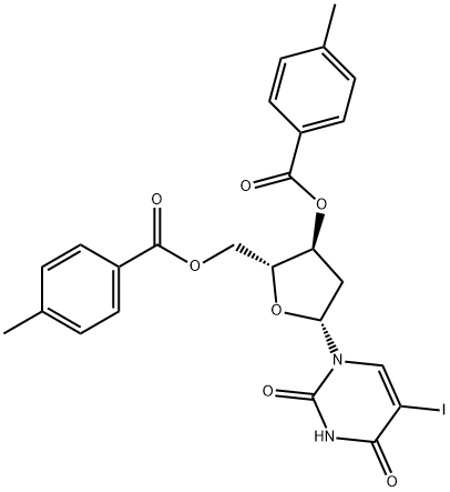 2''-Deoxy-5-iodouridine 3’,5’-bis(4-Methylbenzoate) 구조식 이미지