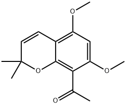 1-(5,7-Dimethoxy-2,2-dimethyl-2H-chromen-8-yl)ethanone Structure