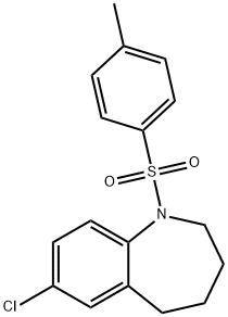 1H-1-Benzazepine, 7-chloro-2,3,4,5-tetrahydro-1-[(4-methylphenyl)sulfonyl]- 구조식 이미지