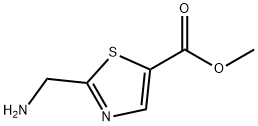 Methyl 2-(aminomethyl)-1,3-thiazole-5-carboxylate 구조식 이미지