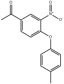 Ethanone, 1-[4-(4-methylphenoxy)-3-nitrophenyl]- 구조식 이미지