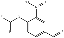 Benzaldehyde, 4-(difluoromethoxy)-3-nitro- Structure