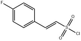 Ethenesulfonyl chloride, 2-(4-fluorophenyl)-, (1E)- Structure