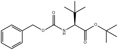 L-Valine, 3-methyl-N-[(phenylmethoxy)carbonyl]-, 1,1-dimethylethyl ester 구조식 이미지