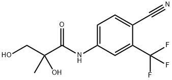 Propanamide, N-[4-cyano-3-(trifluoromethyl)phenyl]-2,3-dihydroxy-2-methyl- Structure