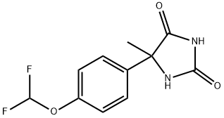 2,4-Imidazolidinedione, 5-[4-(difluoromethoxy)phenyl]-5-methyl- Structure