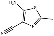 4-Thiazolecarbonitrile, 5-amino-2-methyl- Structure