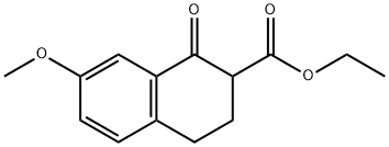 Ethyl 7-methoxy-1-oxo-3,4-dihydro-2H-naphthalene-2-carboxylate 구조식 이미지