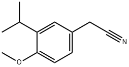 Benzeneacetonitrile, 4-methoxy-3-(1-methylethyl)- Structure