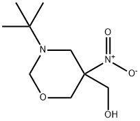 2H-1,3-Oxazine-5-methanol, 3-(1,1-dimethylethyl)tetrahydro-5-nitro- Structure