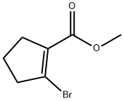 1-Cyclopentene-1-carboxylic acid, 2-bromo-, methyl ester Structure