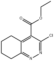 3-chloro-5,6,7,8-tetrahydro-cinnoline-4-carboxylic acid ethyl ester Structure