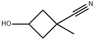 3-Hydroxy-1-methyl-cyclobutanecarbonitrile 구조식 이미지