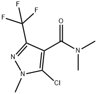 1H-Pyrazole-4-carboxamide, 5-chloro-N,N,1-trimethyl-3-(trifluoromethyl)- Structure