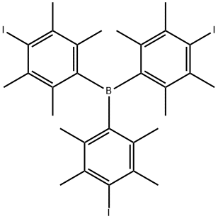 tris(p-iododuryl)borane 구조식 이미지