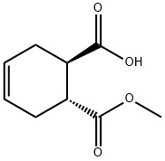 4-Cyclohexene-1,2-dicarboxylic acid, 1-methyl ester, (1R,2R)- 구조식 이미지