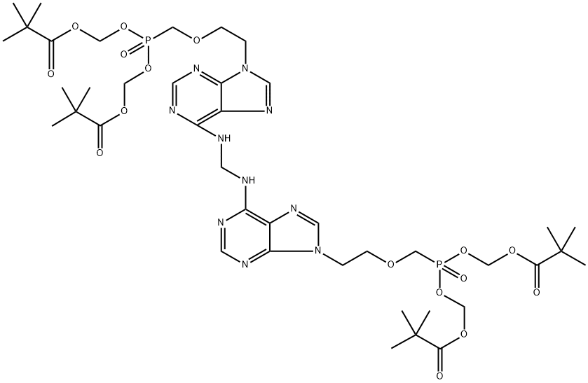 Adefovir dipivoxyl impuritiesb (adefovir dipivoxyl dimer )
 Structure