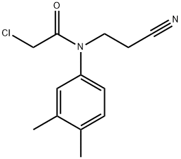 Acetamide, 2-chloro-N-(2-cyanoethyl)-N-(3,4-dimethylphenyl)- Structure