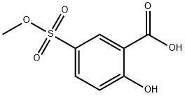 Benzoic acid, 2-hydroxy-5-(methoxysulfonyl)- Structure