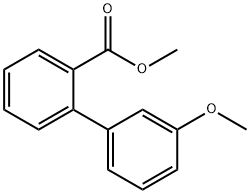 [1,1'-Biphenyl]-2-carboxylic acid, 3'-methoxy-, methyl ester Structure