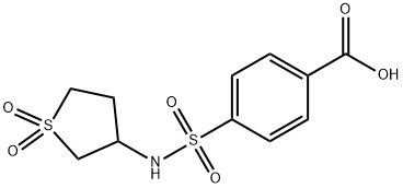 4-[(1,1-dioxo-1lambda6-thiolan-3-yl)sulfamoyl]benzoic acid Structure