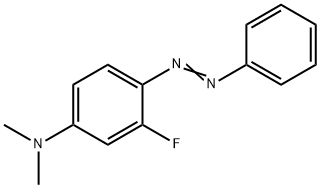 Benzenamine, 3-fluoro-N,N-dimethyl-4-(2-phenyldiazenyl)- Structure