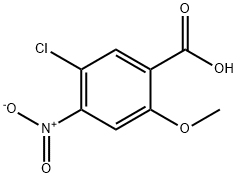 Benzoic acid, 5-chloro-2-methoxy-4-nitro- Structure