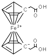 ferrocene-1,1'-diacetic acid Structure