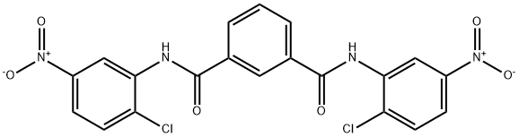 1-N,3-N-bis(2-chloro-5-nitrophenyl)benzene-1,3-dicarboxamide Structure