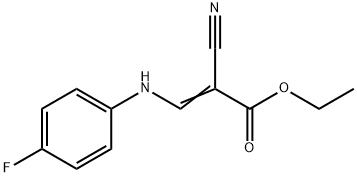2-Propenoic acid, 2-cyano-3-[(4-fluorophenyl)amino]-, ethyl ester 구조식 이미지