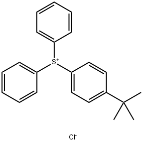 (4-tert-Butylphenyl)diphenylsulfonium chloride 구조식 이미지