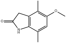 5-methoxy-4,7-dimethyl-2,3-dihydro-1H-indol-2-one 구조식 이미지