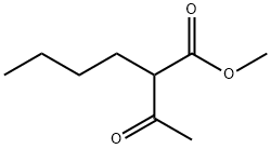 Hexanoic acid, 2-acetyl-, methyl ester 구조식 이미지
