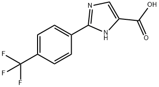 1H-Imidazole-5-carboxylic acid, 2-[4-(trifluoromethyl)phenyl]- Structure