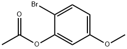 Phenol, 2-bromo-5-methoxy-, 1-acetate 구조식 이미지