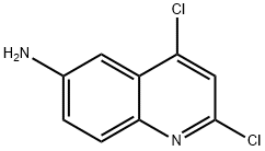 6-Quinolinamine, 2,4-dichloro- 구조식 이미지