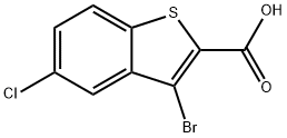 Benzo[b]thiophene-2-carboxylic acid, 3-bromo-5-chloro- Structure