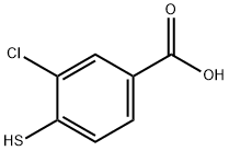 3-chloro-4-sulfanylbenzoic acid Structure