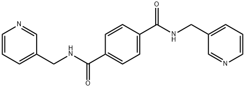 1-N,4-N-bis(pyridin-3-ylmethyl)benzene-1,4-dicarboxamide 구조식 이미지