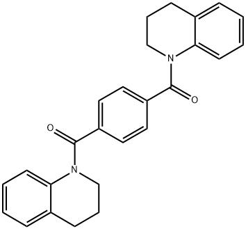 1,1'-[1,4-phenylenedi(carbonyl)]bis-1,2,3,4-tetrahydroquinoline 구조식 이미지