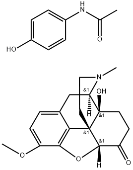 Morphinan-6-one, 4,5-epoxy-14-hydroxy-3-methoxy-17-methyl-, (5α)-, mixt. with N-(4-hydroxyphenyl)acetamide Structure