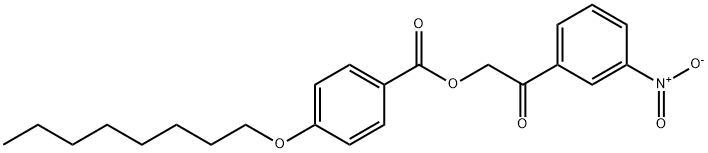 [2-(3-nitrophenyl)-2-oxoethyl] 4-octoxybenzoate 구조식 이미지