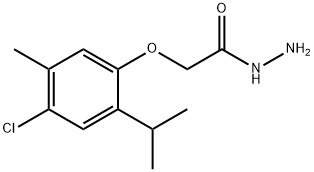 Acetic acid, 2-[4-chloro-5-methyl-2-(1-methylethyl)phenoxy]-, hydrazide Structure